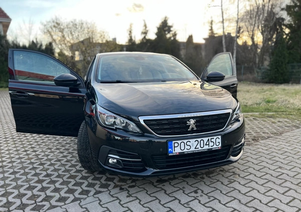 Peugeot 308 cena 56500 przebieg: 47000, rok produkcji 2019 z Śmigiel małe 154